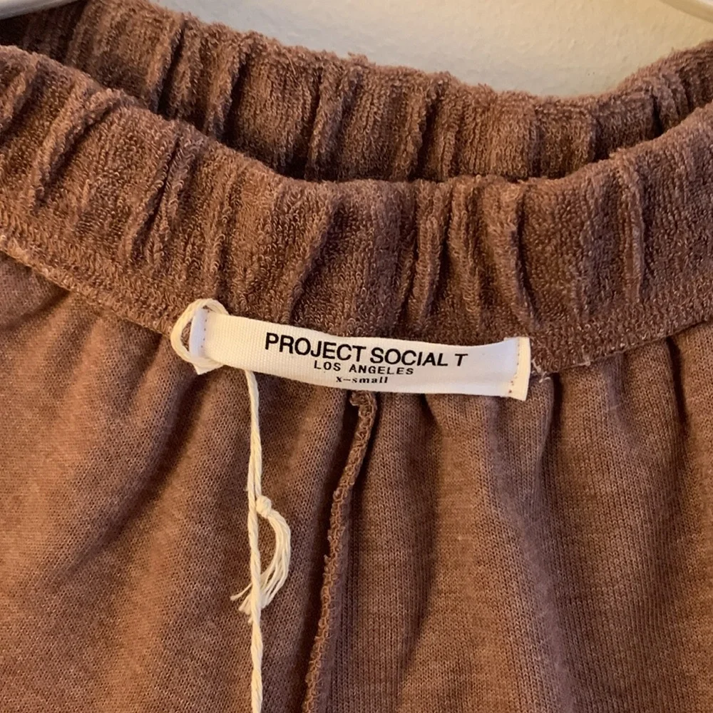 Project Social T Brown Athletic Shorts